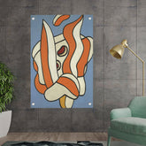 Artist1 - Art - Abstract Curves - Acrylic Wall Photo