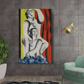 Artist1 - Art - Embrace Of Figures - Wall Canvas
