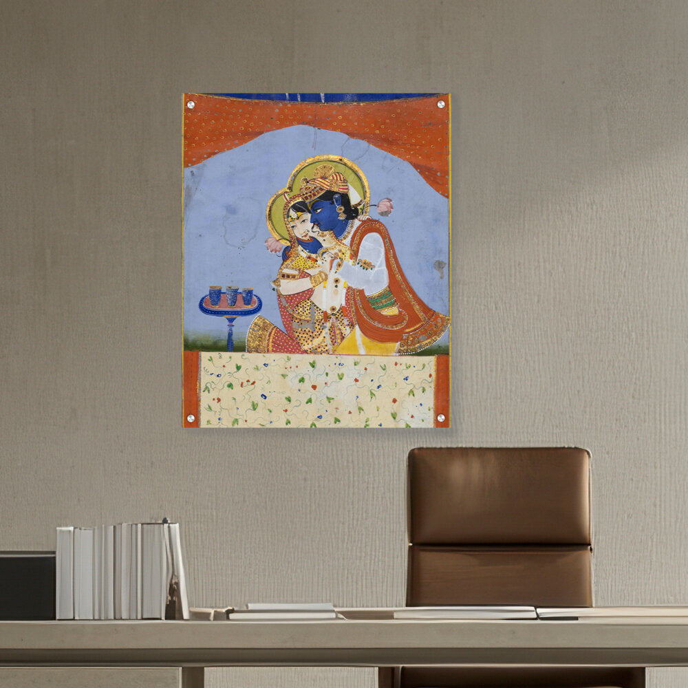 Artist2 - Art - Krishna And Radha - Acrylic Wall Photo