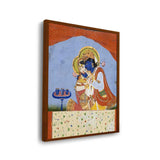 Krishna And Radha - Framed Canvas