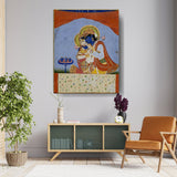 Krishna And Radha - Wall Canvas
