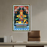 Artist2 - Art - Powerful Gaze Of Bhakt Hanuman - FLOATING FRAME