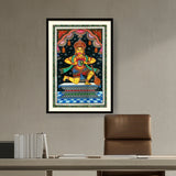 Artist2 - Art - Powerful Gaze Of Bhakt Hanuman - WALL MOUNT FRAME