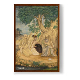 Prince And Ascetics - Framed Canvas