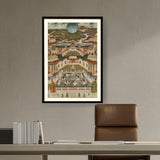 Artist2 - Art - Ladies Bathing Before An Archi - WALL MOUNT FRAME