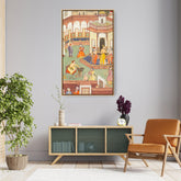 Artist2 - Art - A Man Dips His Hand - Floating Framed Canvas