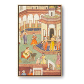 A Man Dips His Hand - FLOATING FRAME