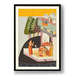 A Disconsolate Lady On A Terra - Framed Wall Art