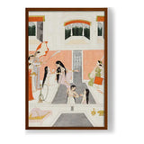 A Lady At Her Toilette - Framed Canvas