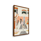 A Lady At Her Toilette - Framed Canvas