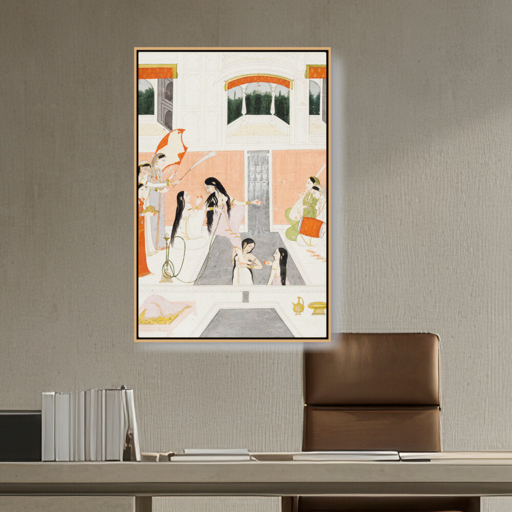 Artist2 - Art - A Lady At Her Toilette - FLOATING FRAME