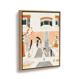 A Lady At Her Toilette - Floating Framed Canvas