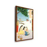 Toilette Of Radha - Framed Canvas