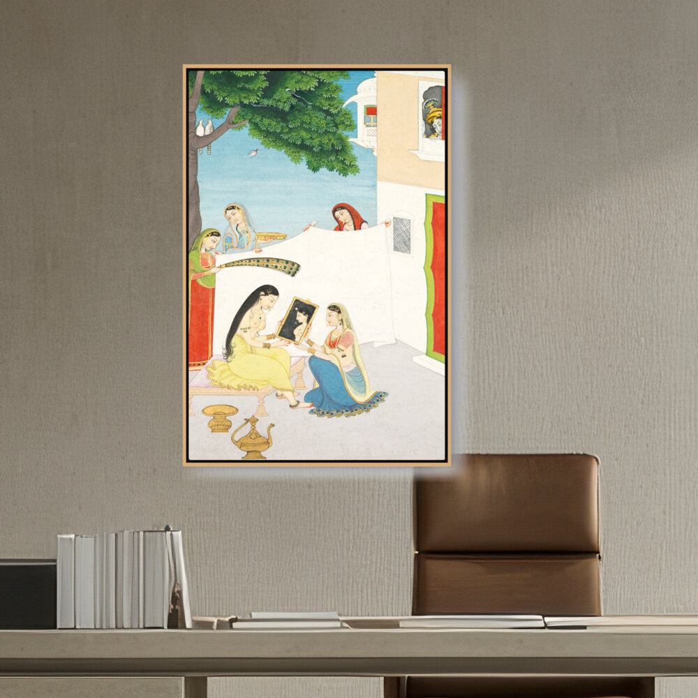 Artist2 - Art - Toilette Of Radha - FLOATING FRAME