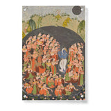 Krishna And Gopis Rasamandala - Acrylic Wall Photo