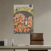 Artist2 - Art - Krishna And Gopis Rasamandala - Acrylic Wall Photo