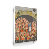 Krishna And Gopis Rasamandala - Acrylic Wall Photo