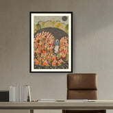 Artist2 - Art - Krishna And Gopis Rasamandala - WALL MOUNT FRAME