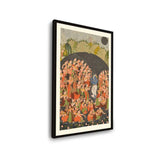 Krishna And Gopis Rasamandala - WALL MOUNT FRAME