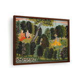 Krishna Waiting For Radha - Framed Canvas