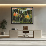 Artist2 - Art - Krishna Waiting For Radha - WALL MOUNT FRAME