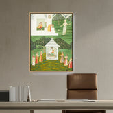 Artist2 - Art - Worship Of Shiva And Devi - FLOATING FRAME