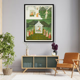 Worship Of Shiva And Devi - WALL MOUNT FRAME