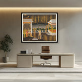 Artist2 - Art - Ladies Celebrating Diwali - WALL MOUNT FRAME