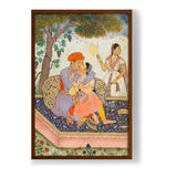 Lovers Embracing - Framed Canvas