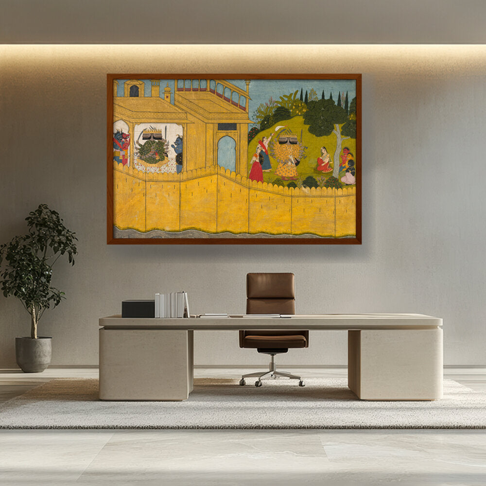 Artist2 - Art - Sita In The Garden Of Lanka - Framed Canvas