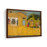 Sita In The Garden Of Lanka - Framed Canvas