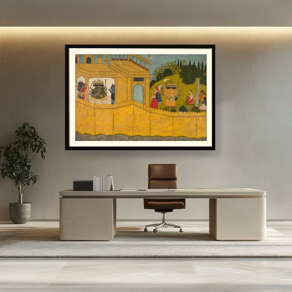 Artist2 - Art - Sita In The Garden Of Lanka - WALL MOUNT FRAME