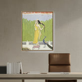 Artist2 - Art - Woman Drying Her Hair - FLOATING FRAME