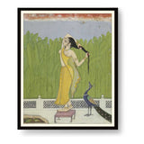 Woman Drying Her Hair - WALL MOUNT FRAME