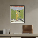 Artist2 - Art - Woman Drying Her Hair - WALL MOUNT FRAME