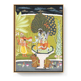 LORD SHIVA WITH SHRI GANESHA - FLOATING FRAME