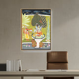 Artist2 - Art - LORD SHIVA WITH SHRI GANESHA - FLOATING FRAME