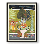 LORD SHIVA WITH SHRI GANESHA - WALL MOUNT FRAME