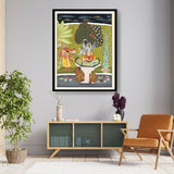 LORD SHIVA WITH SHRI GANESHA - WALL MOUNT FRAME