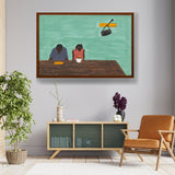 They Were Very Poor - Framed Canvas