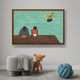 Artist2 - Art - They Were Very Poor - Framed Canvas