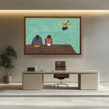 They Were Very Poor - Framed Canvas