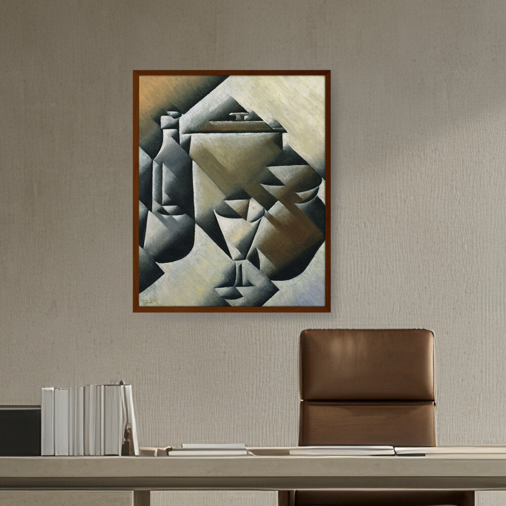 Artist2 - Art - Jar, Bottle And Glass - Framed Canvas