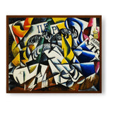 Ubject From A Dyer's Shop - Framed Canvas