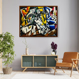 Ubject From A Dyer's Shop - Framed Canvas