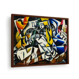 Ubject From A Dyer's Shop - Framed Canvas