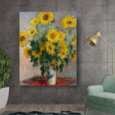 Artist2 - Art - Vase Of Sunflowers - Wall Canvas