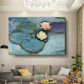 Artist2 - Art - Luminous Water Lilies - Wall Canvas