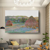 Artist2 - Art - Haystacks At Sunset - Wall Canvas