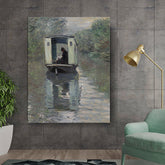 Artist2 - Art - Reading On A Boat - Wall Canvas